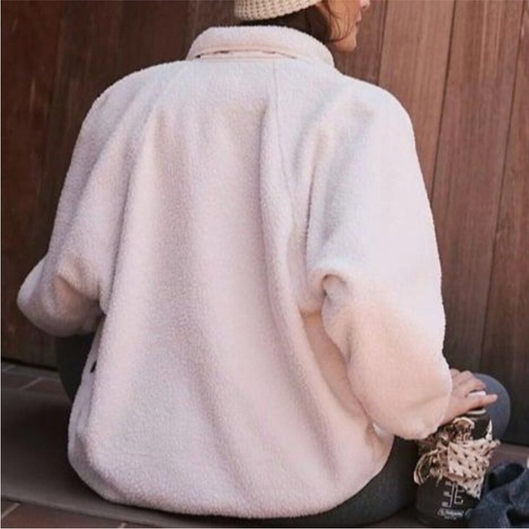 Free People Movement X Hatch Hit The Slopes Jacket Fleece Canvas NEW Size S,M - Picture 12 of 13